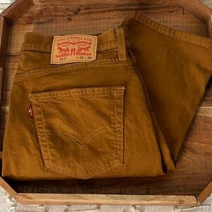 Levi's 511 Mustard Brown Jeans Men's Size 33 x 30